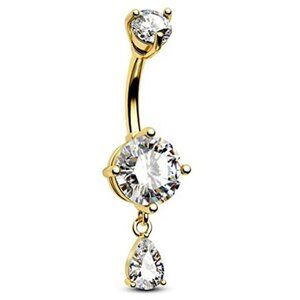 Belly Button Ring Dangle Belly Rings 316L Surgical Steel